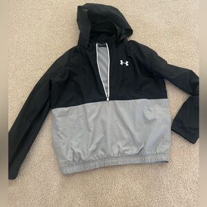 Boys Under Armour windbreaker. Used. Size Youth XL.